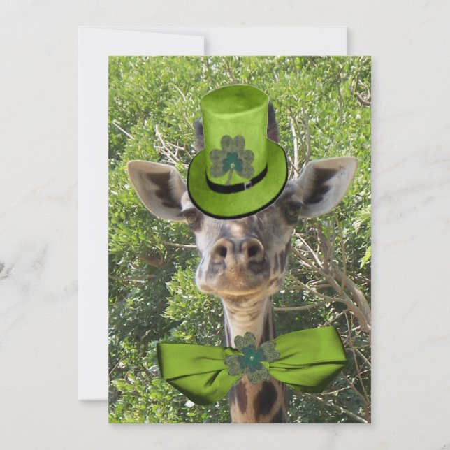 Convites Lucky Giraffe (Frente)