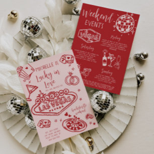 Convites Lucky In Love Bachelorette Weekend Festa Itinerári