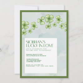 Convites Lucky In Love Bridal Shower Invitation