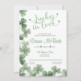 Convites Lucky in Love Bridal Shower Invitation