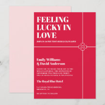 Lucky in Love Crimson Red Weding