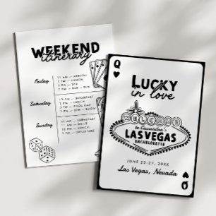Convites Lucky in Love Las Vegas Trip Bachelorette