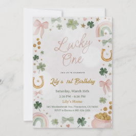 Convites Lucky One 1st Birthday Invitation