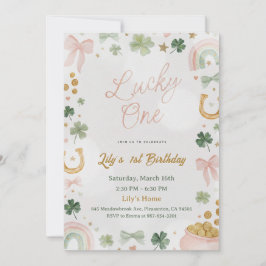 Convites Lucky One 1st Birthday Invitation