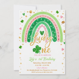 Convites Lucky One 1st Birthday Invitation