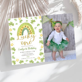 Convites Lucky One 1st Birthday St Patrick's Day Invitation