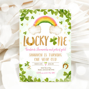 Convites Lucky One Birthday Rua Partido primeiro aniversari