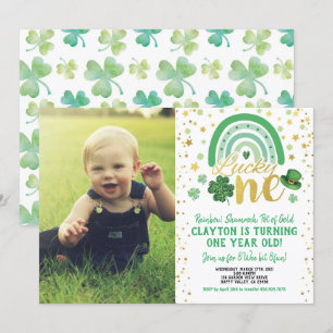 Convites Lucky One First Birthday Photo