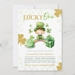 Convites Lucky One First Birthday St Patricicks
