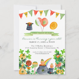 Convites Lucky One | Rua. primeiro aniversario do dia de Pa