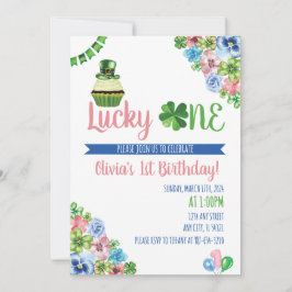 Convites Lucky One Saint Patrick's Day primeiro aniversario