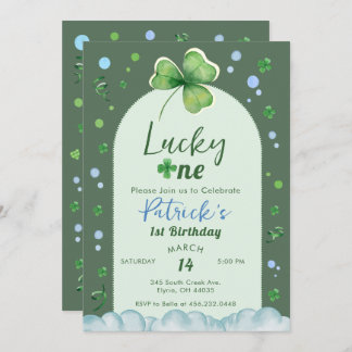 Convites Lucky One St Patrick Boy Birthday