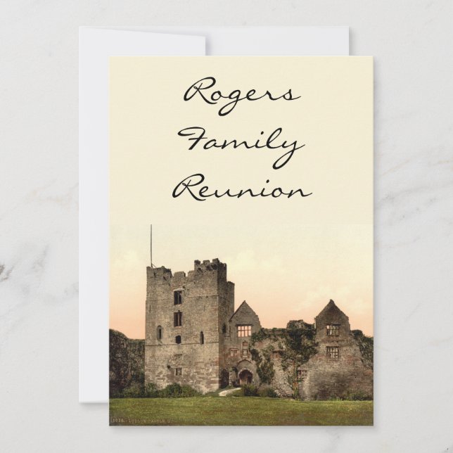 Convites Ludlow Castle II, Shropshire, Inglaterra (Frente)