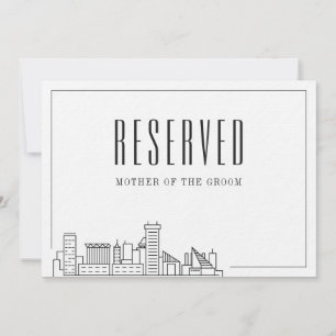 Convites Lugar Reservado Especial   Baltimore Wedding