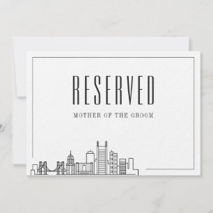 Convites Lugar Reservado Especial   Casamento de Pittsburgh