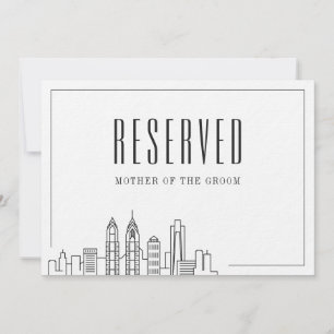 Convites Lugar Reservado Especial   Casamento Filadélfia