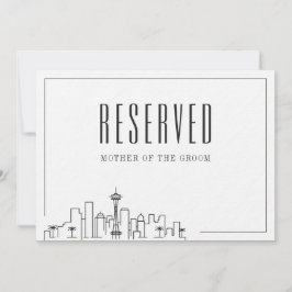Convites Lugar Reservado Especial | Seattle Wedding