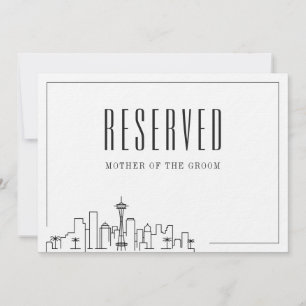 Convites Lugar Reservado Especial   Seattle Wedding