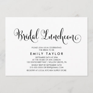 Convites Lunchedo Bridal da Belle do Sul