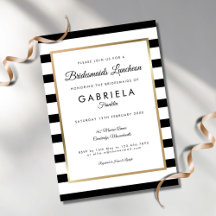 Luncheia Elegante Black Strike Dourada Bridesmaids