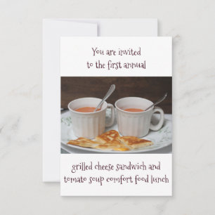 Convites Luncheon Invitations Grilled Cheese Tomato Soup