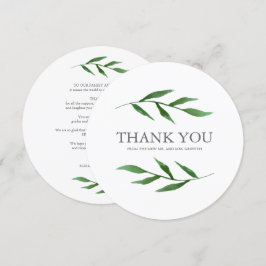 Convites Lush deixa Elegante Obrigado com a mensagem de ret