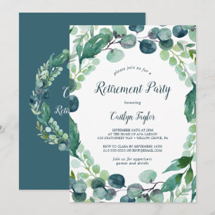 Convites Lush Greenery e o Partido da Baixa Eucalipto