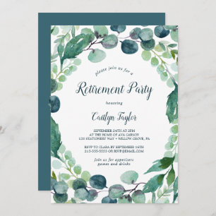 Convites Lush Greenery e o Partido da Reforma do Eucalyptus