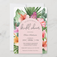Lush Tropical Floral Chá de panela e Luau