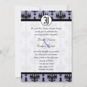 Convites Lustre de Lavanda com Casamento Fotográfico