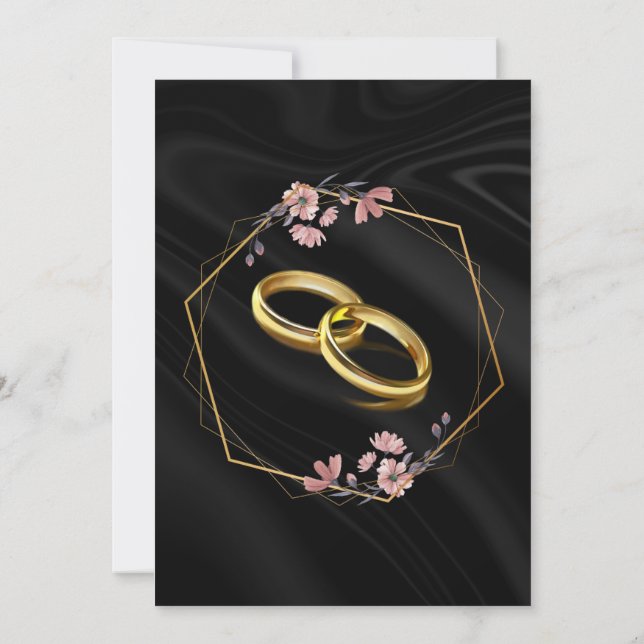 Convites Luxo Arco de Casamento em Ouro Preto (Verso)