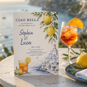 Convites Luxo Ciao Bella Costa Amalfi