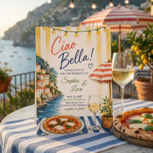 Convites Luxo Ciao Bella Mediterrâneo Costa Amalfitana 