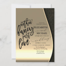Luxo Elegante Damasco Preto Dourado Casamento