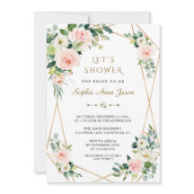 Luxo Flores brancas cor-de-rosa Dourado Chá de pan