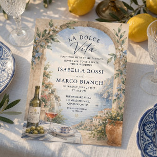 Convites Luxo La Dolce Vita Costa Amalfi