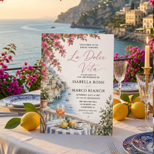 Convites Luxo La Dolce Vita Costa Amalfi