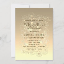 Luxo Moderno Elegante Floral Renda Casamento