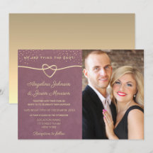 Luxuoso Elegante Roxo Dourado Confete Casamento Fo