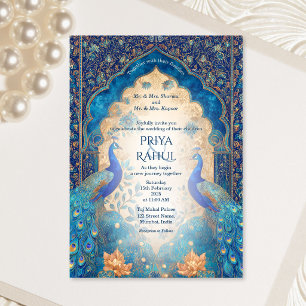 Convites Luxuoso Elegante Vintage Galo Dourado Casamento In