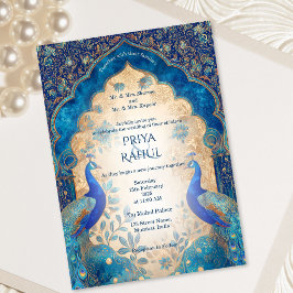 Convites Luxuoso Elegante Vintage Galo Dourado Casamento In
