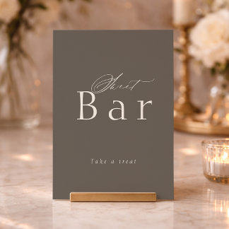 Convites Luxury Bridal Shower Sweet Treats Sign