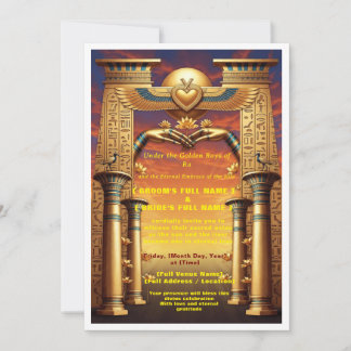 Convites Luxury Egyptian Wedding Invitation | Union Under 