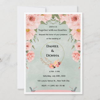 Convites Luxury Gold Arch Wedding Invitation