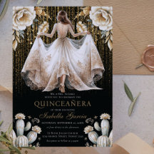 Luxury Ivory Dourada Quinceañera