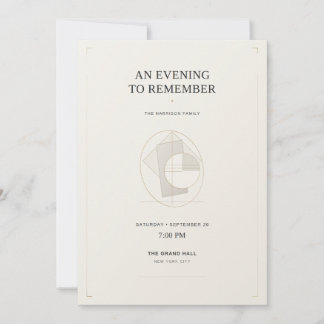 Convites Luxury Modern Editorial Invitation Template