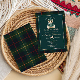 Convites Luxury Teddy Bear baby shower Invitation