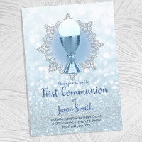 luz azul primeiro apresentador de chalice comunist
