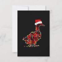 Luz de Natal Pato Divertido Xadrez Vermelho Combin