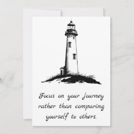 Convites Luz de orientação - Foco em sua jornada